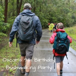 Oscar's 9th Birthday Bushwalking Party
